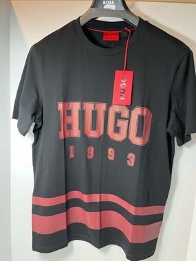 Hugo by Hugo Boss Short Sleeve Crew Neck 100% Cotton Graphic T Shirt